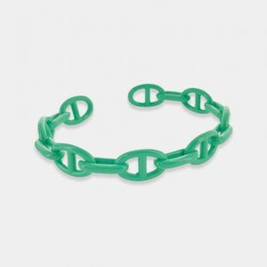 NEW Enamel Mint Mariner Cuff Bracelet